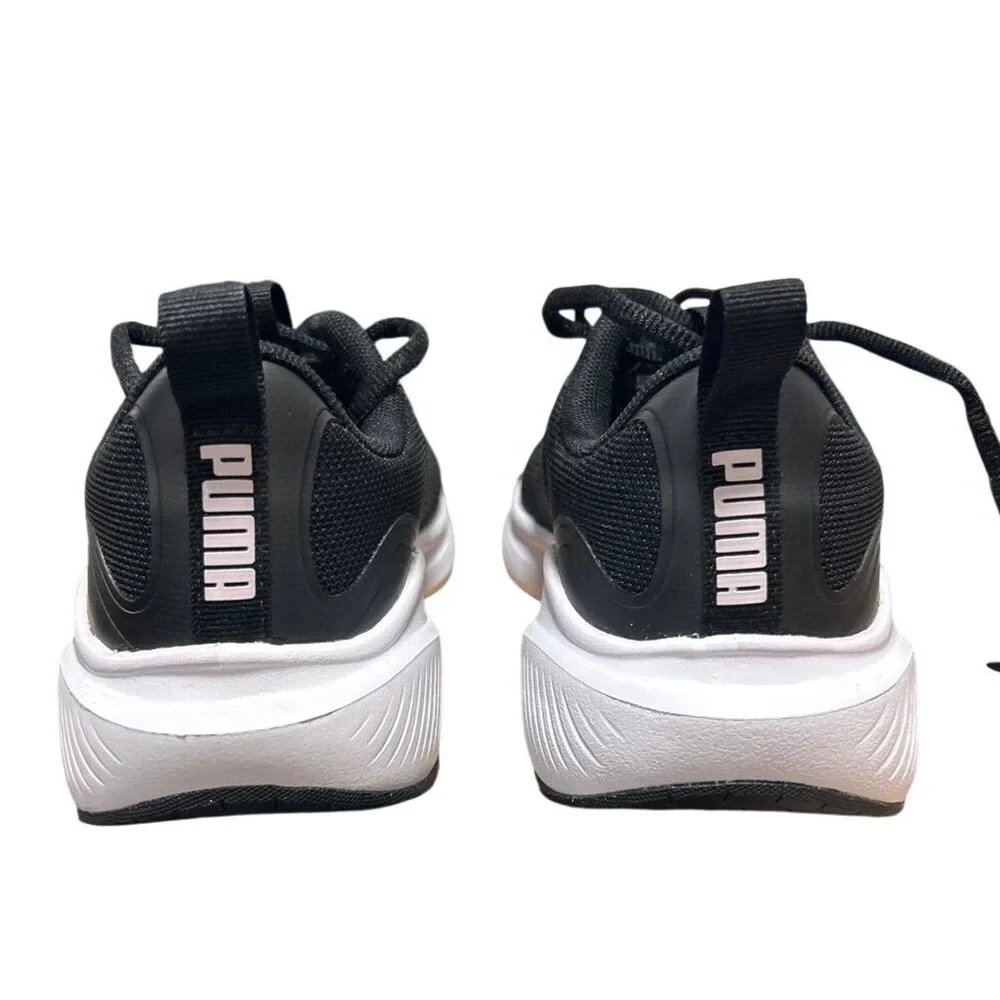 Puma Womens Size 8.5 Black White Lace Up Skyrocket Sneaker Athletic Tennis Shoes